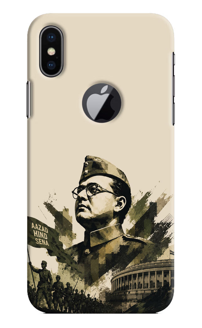 Netaji Rising iPhone X Logocut Hard Case Back Cover by Casekaro