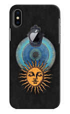 Divine Sun iPhone X Logocut Hard Case Back Cover by Casekaro