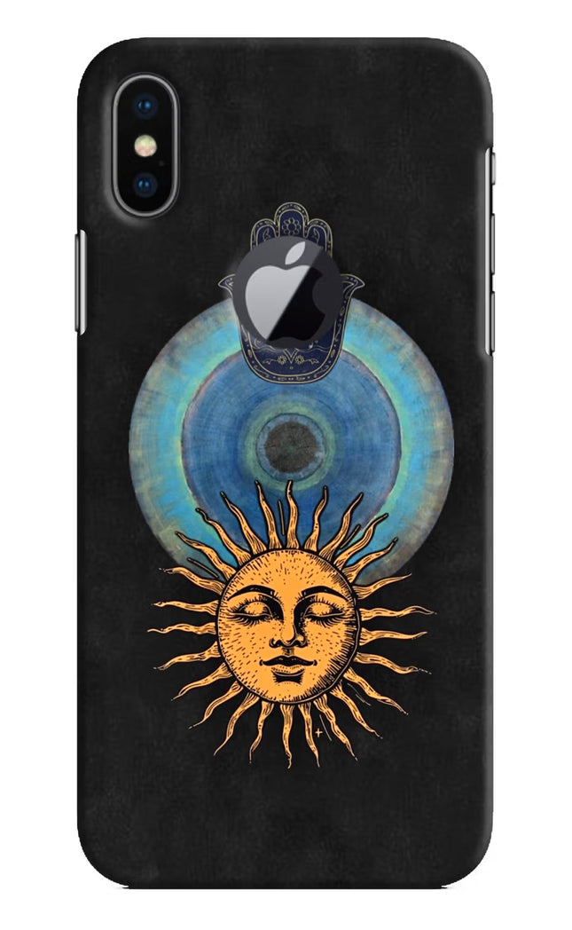 Divine Sun iPhone X Logocut Hard Case Back Cover by Casekaro