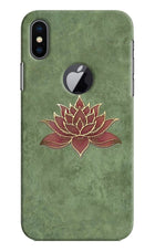 Lotus Grace iPhone X Logocut Back Cover