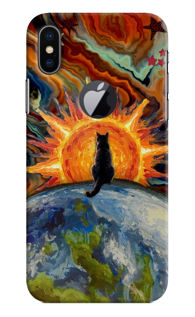 Sunrise Beyond iPhone X Logocut Hard Case Back Cover by Casekaro