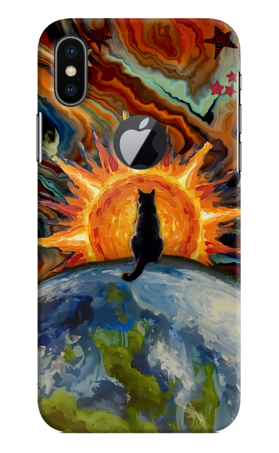 Sunrise Beyond iPhone X Logocut Back Cover, Hard case