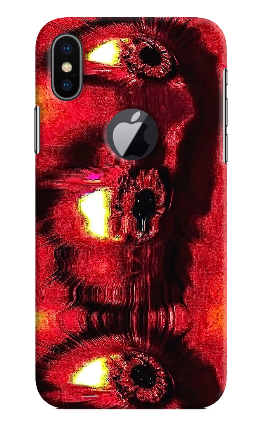 Fire Eye iPhone X Logocut Back Cover, Hard case