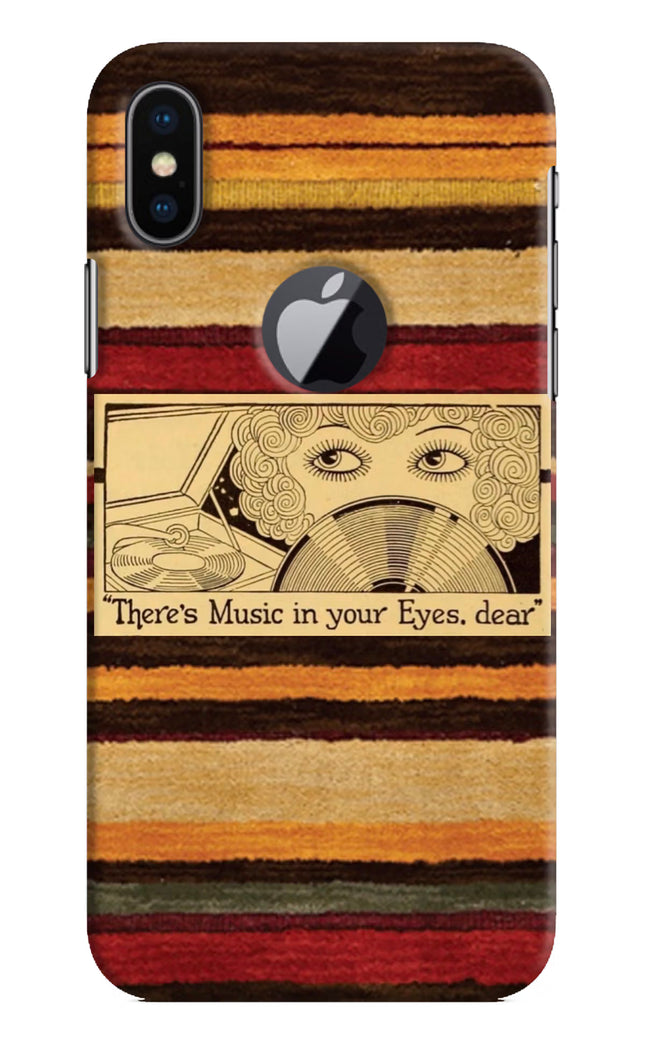 Vinyl Stripes iPhone X Logocut Hard Case Back Cover by Casekaro