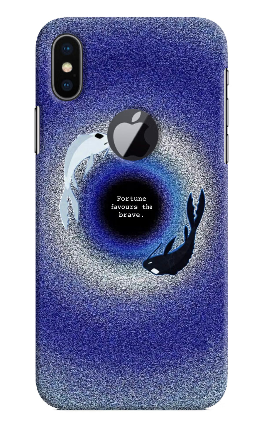 Dark Koi iPhone X Logocut Back Cover, Hard case