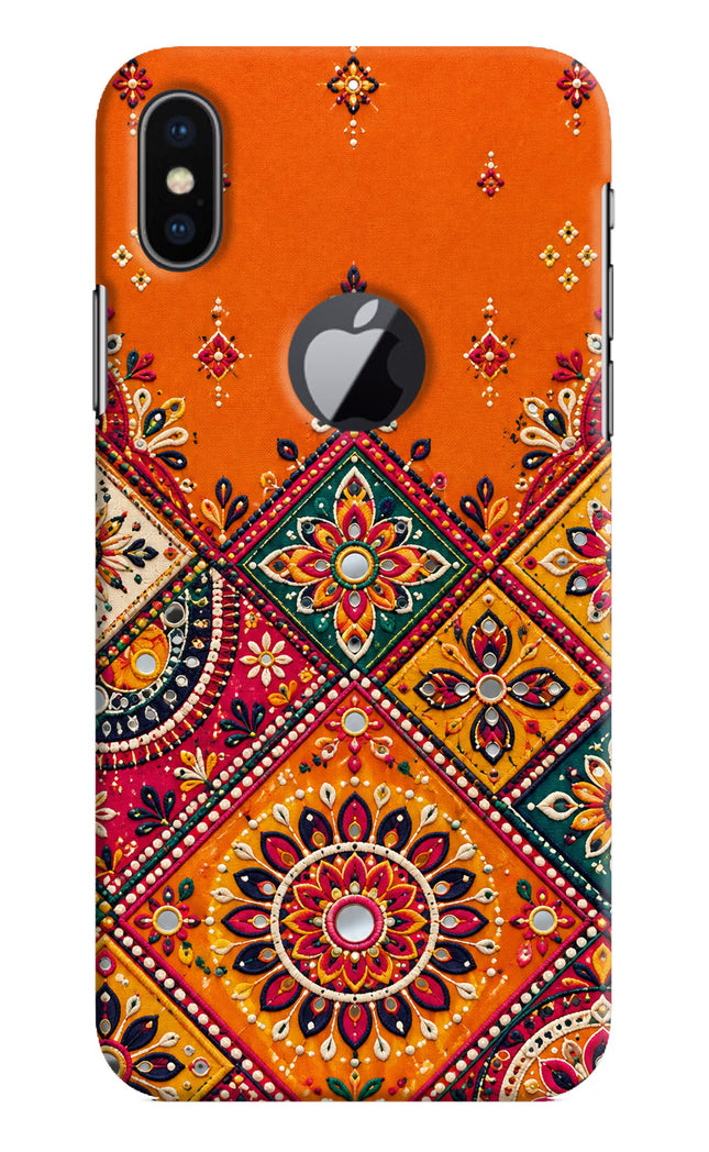 Kutch Glow iPhone X Logocut Hard Case Back Cover by Casekaro