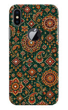 Green Pataka iPhone X Logocut Back Cover