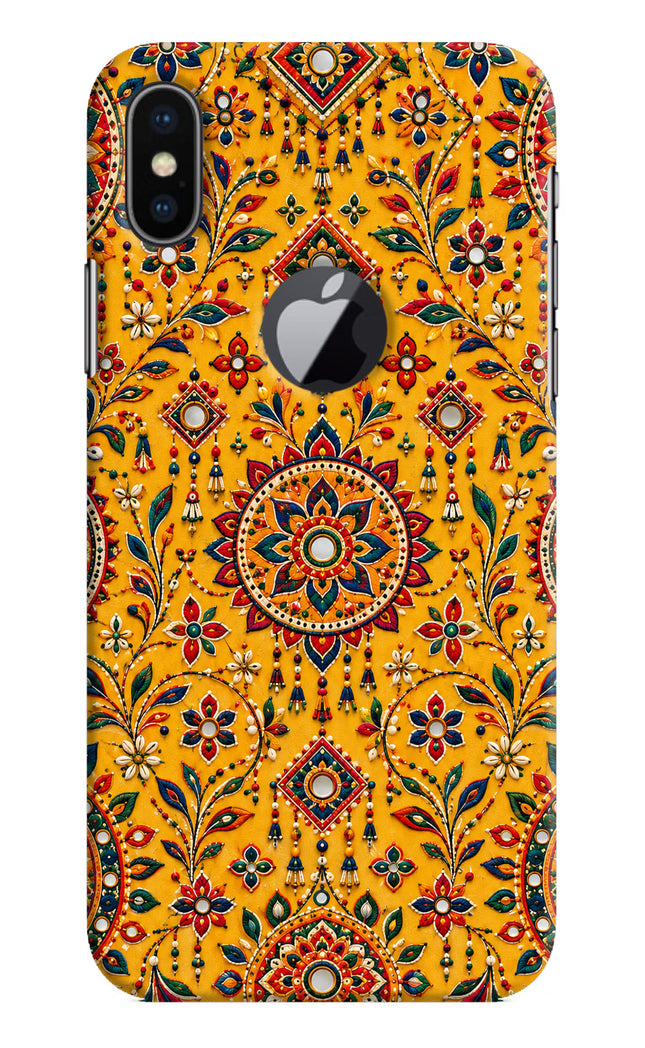 Sunlit Aura iPhone X Logocut Hard Case Back Cover by Casekaro