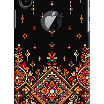 Noir Mehfil iPhone X Logocut Back Cover