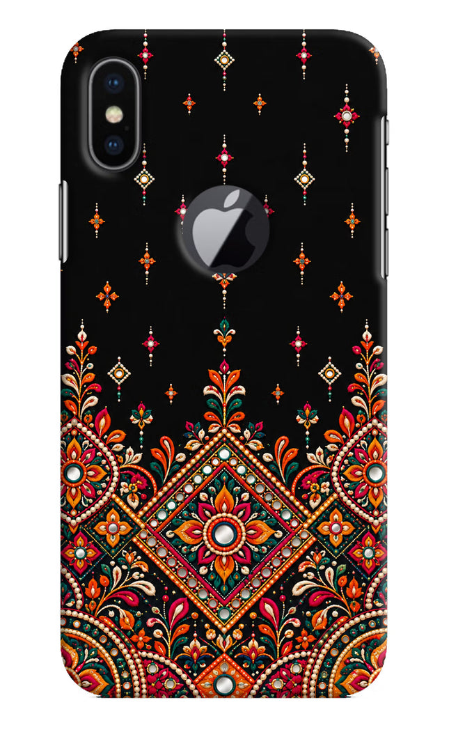 Noir Mehfil iPhone X Logocut Hard Case Back Cover by Casekaro
