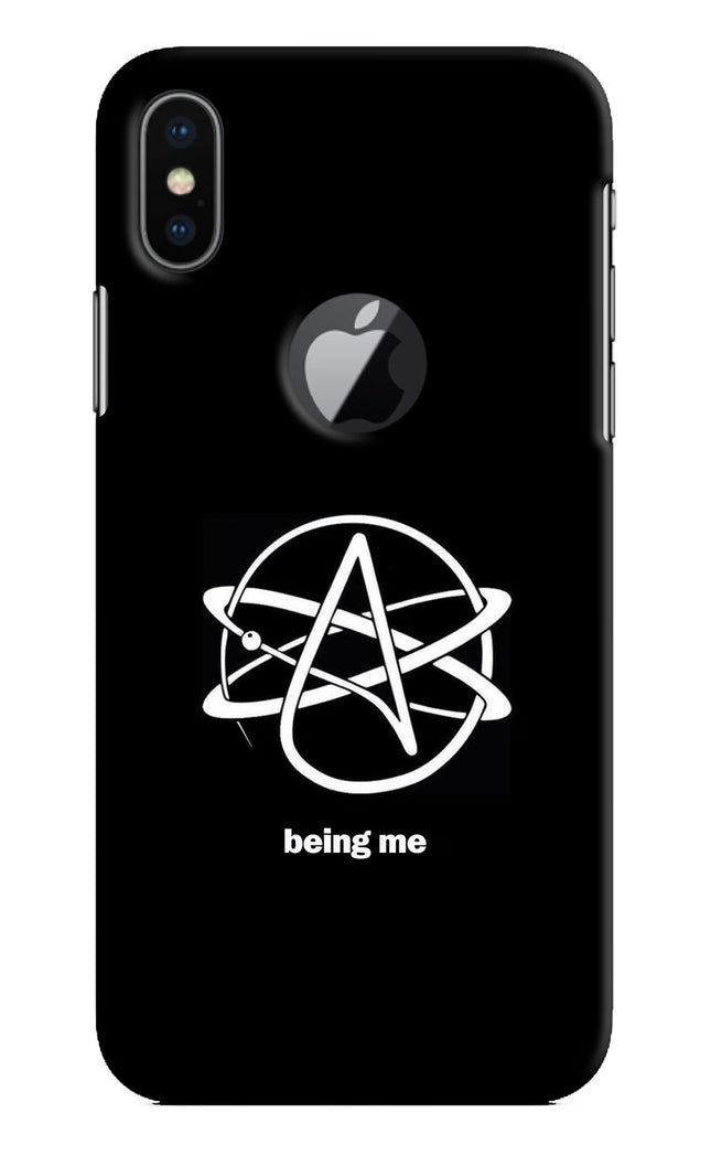 Atheist Symbol iPhone X Logocut Hard Case Back Cover by Casekaro