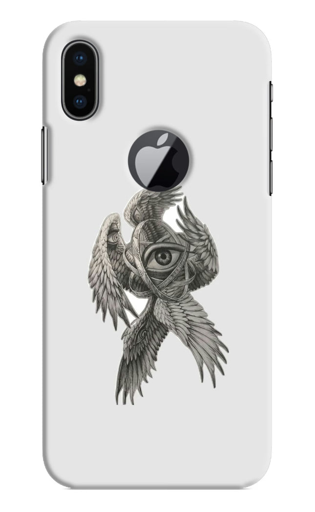 Accurate Angel iPhone X Logocut Hard Case Back Cover by Casekaro