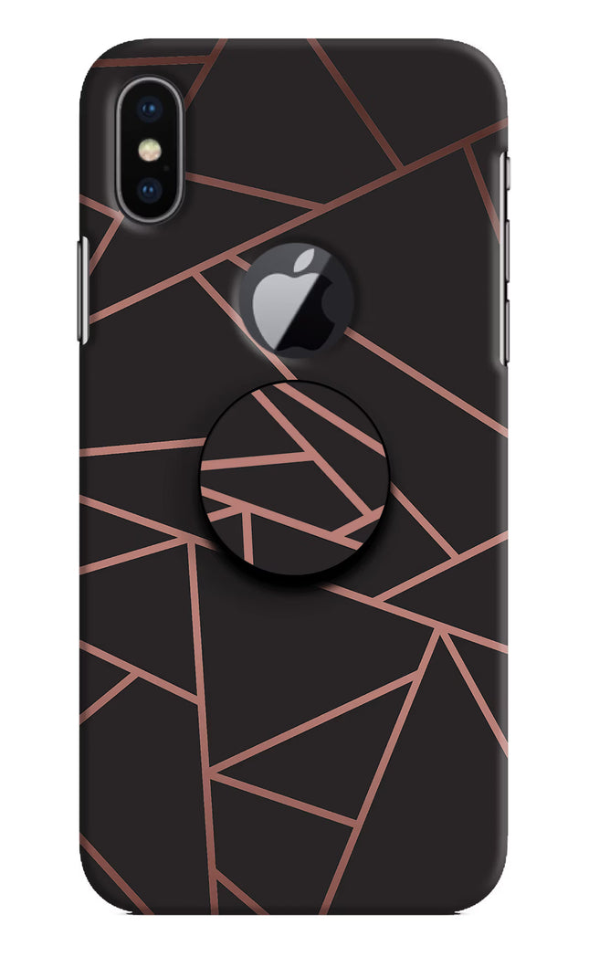 Geometric Pattern iPhone X Logocut Pop Case by Casekaro