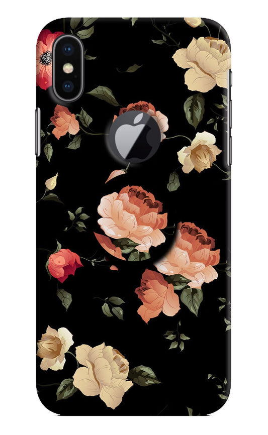 Flowers iPhone X Logocut Pop Case by Casekaro