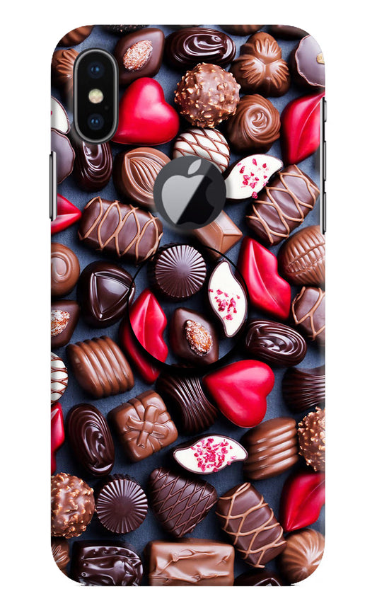 Chocolates iPhone X Logocut Pop Case by Casekaro