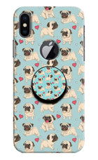 Pug Dog iPhone X Logocut Pop Case by Casekaro