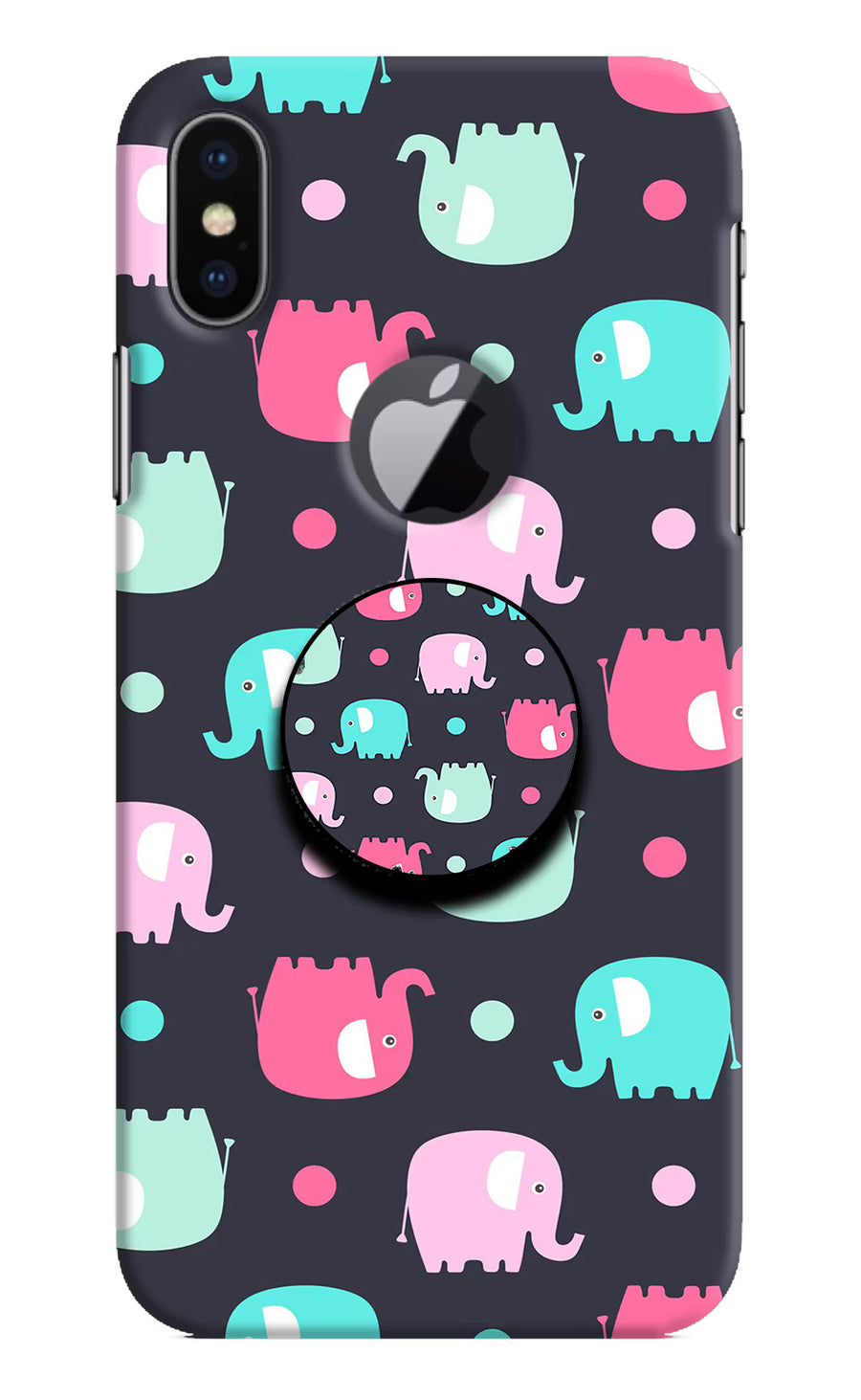 Baby Elephants iPhone X Logocut Pop Case, Hard case