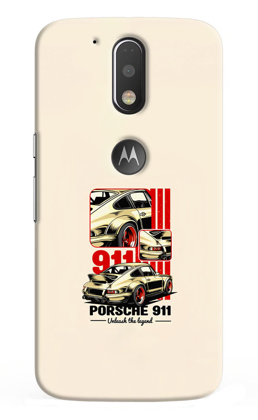 Classic Porsche 911 Moto G4/G4 plus logocut Hard Case Back Cover by Casekaro