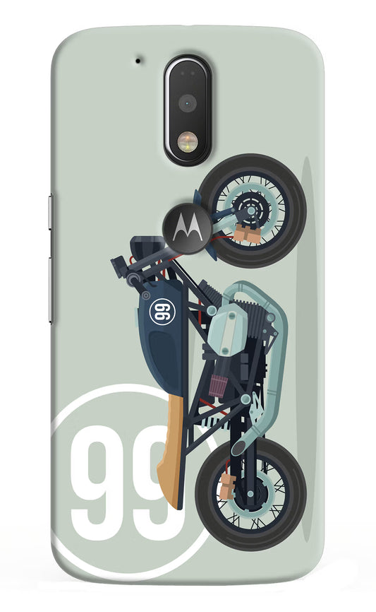 Classic Cafe Racer 99 Moto G4/G4 plus logocut Hard Case Back Cover by Casekaro