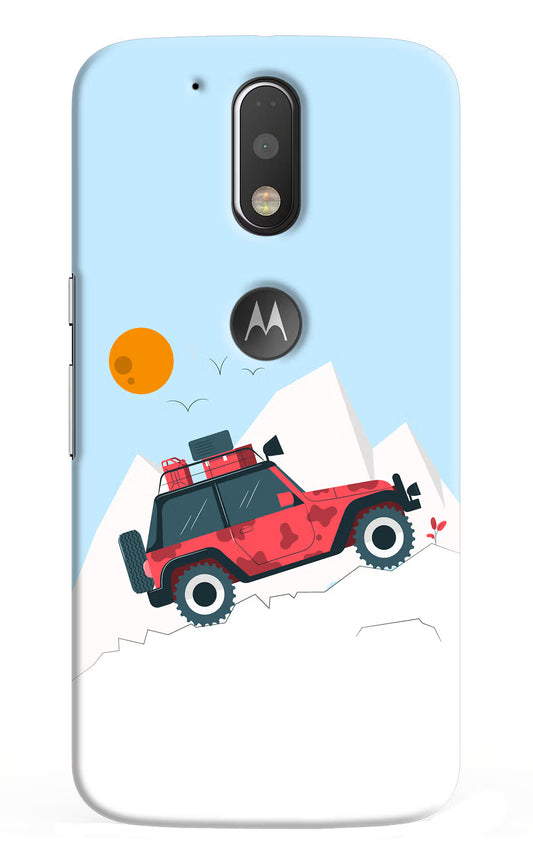 Mountain Trail Beast Moto G4/G4 plus logocut Hard Case Back Cover by Casekaro