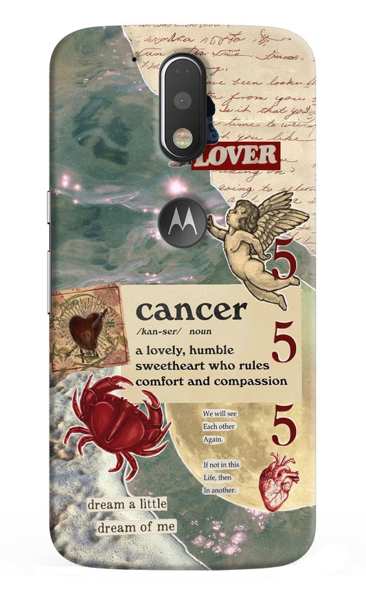 Cancer Zodiac Moto G4/G4 plus logocut Hard Case Back Cover by Casekaro