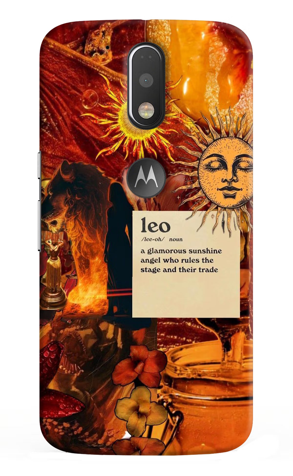 Leo Zodiac Moto G4/G4 plus logocut Hard Case Back Cover by Casekaro