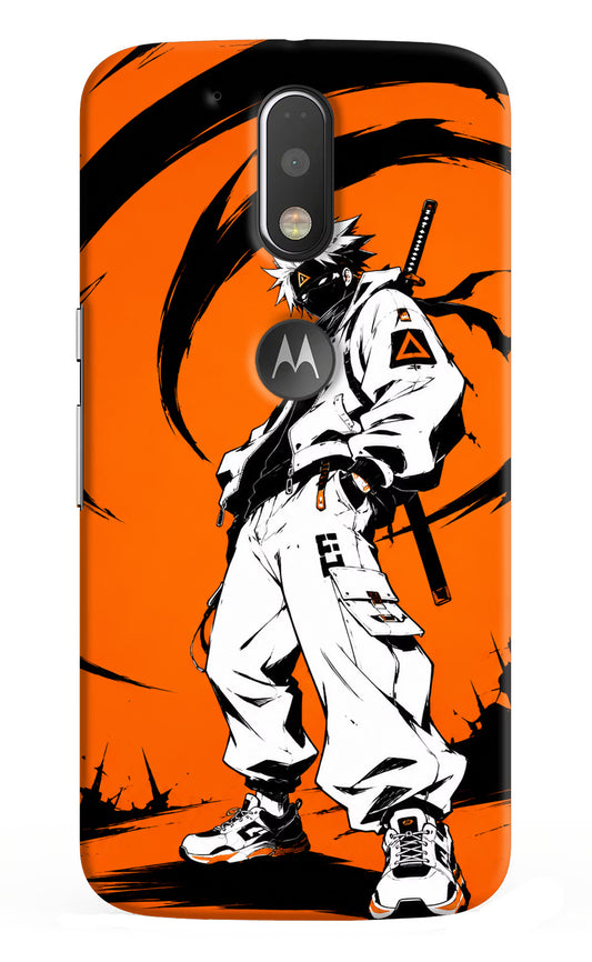 Street Samurai  Moto G4/G4 plus logocut Hard Case Back Cover by Casekaro