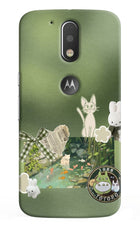 Aesthetic anime Moto G4/G4 plus logocut Hard Case Back Cover by Casekaro