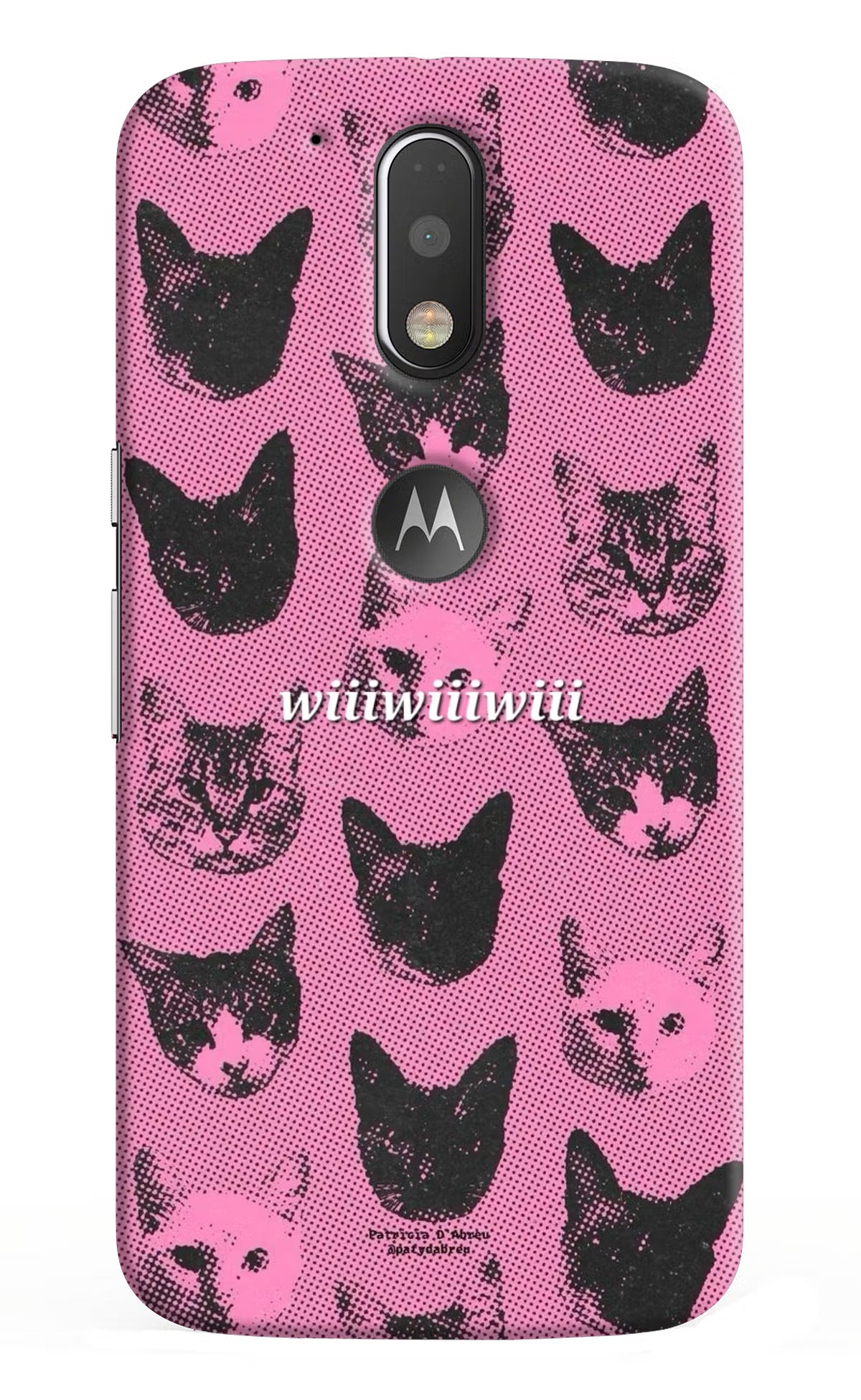Pink Cats Moto G4/G4 plus logocut Back Cover