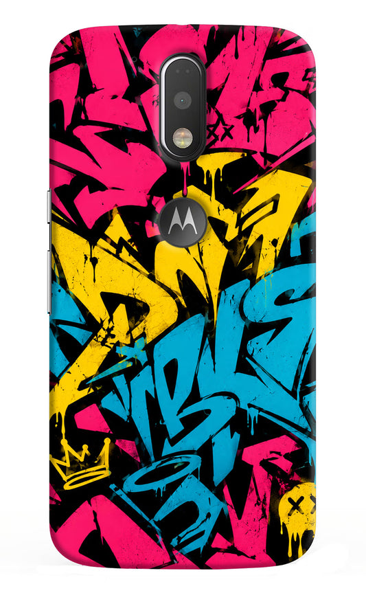 Graffiti Vibe Moto G4/G4 plus logocut Hard Case Back Cover by Casekaro