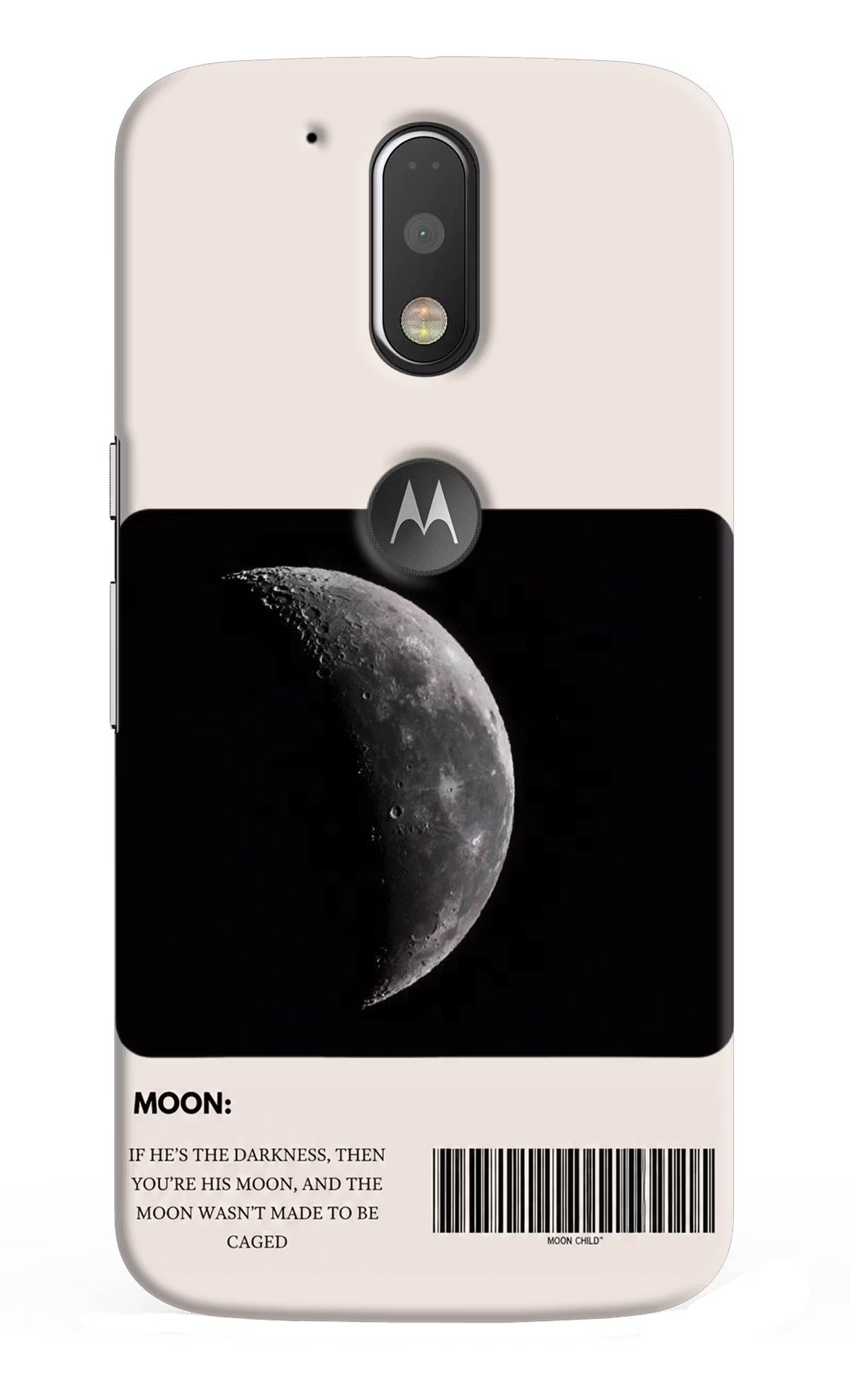 Moon Phase Moto G4/G4 plus logocut Back Cover