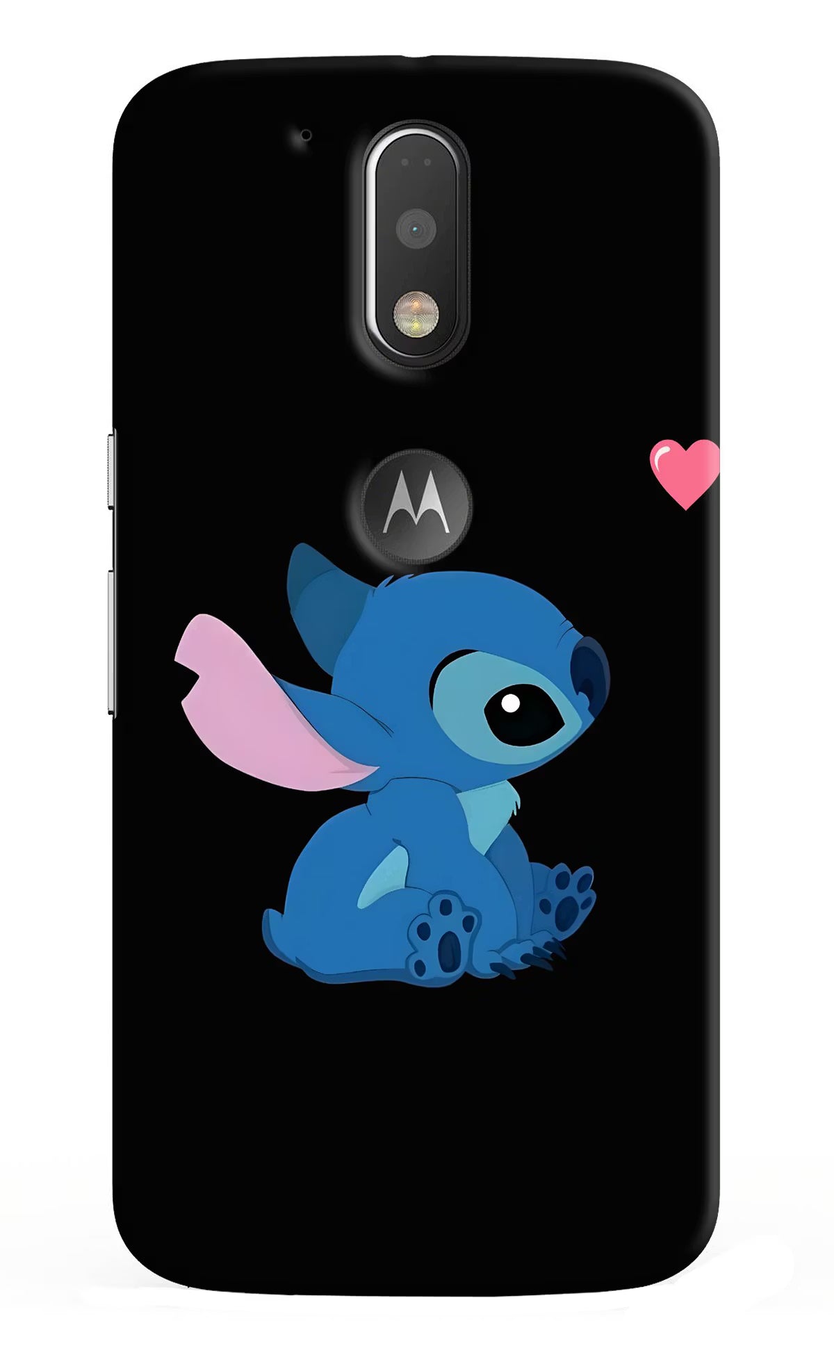 Stitch Crush Moto G4/G4 plus logocut Back Cover