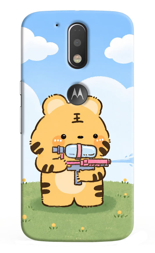 Tiger Treat Moto G4/G4 plus logocut Hard Case Back Cover by Casekaro