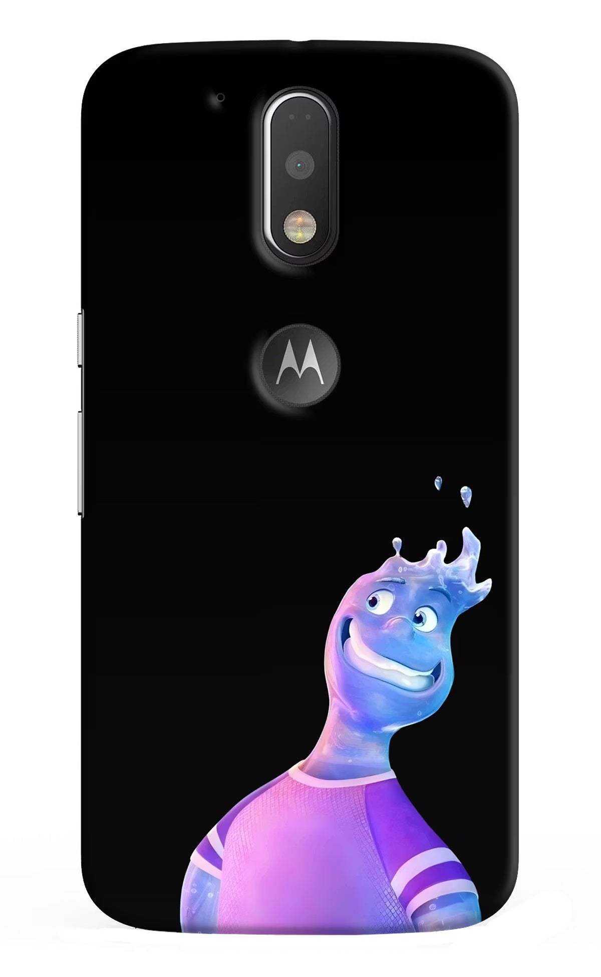 Wade Wave Moto G4/G4 plus logocut Back Cover