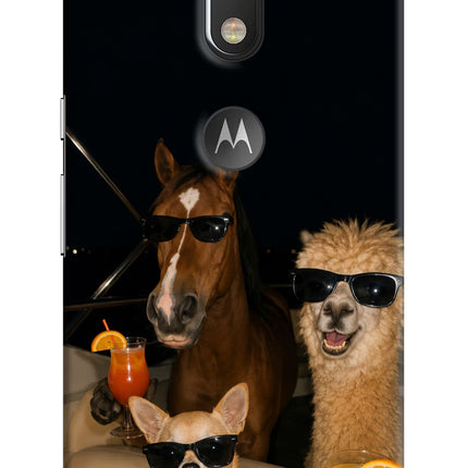 Party Squad Moto G4/G4 plus logocut Hard Case Back Cover by Casekaro