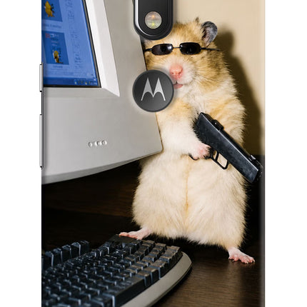 Hacker Hamster Moto G4/G4 plus logocut Hard Case Back Cover by Casekaro