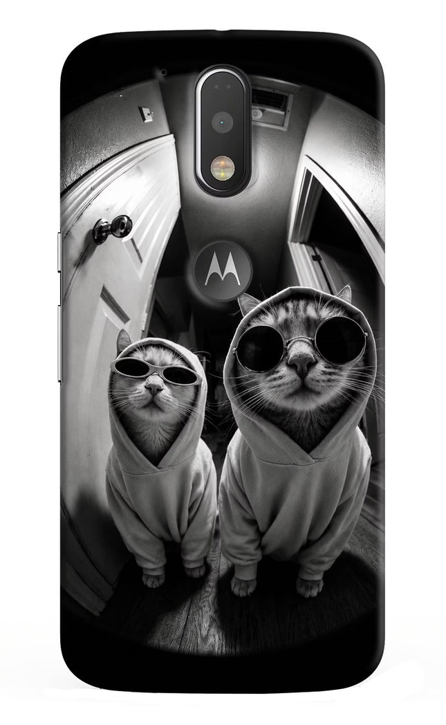 Hood Cats Moto G4/G4 plus logocut Hard Case Back Cover by Casekaro
