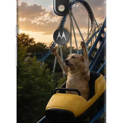 Rollercoaster Dog Moto G4/G4 plus logocut Hard Case Back Cover by Casekaro