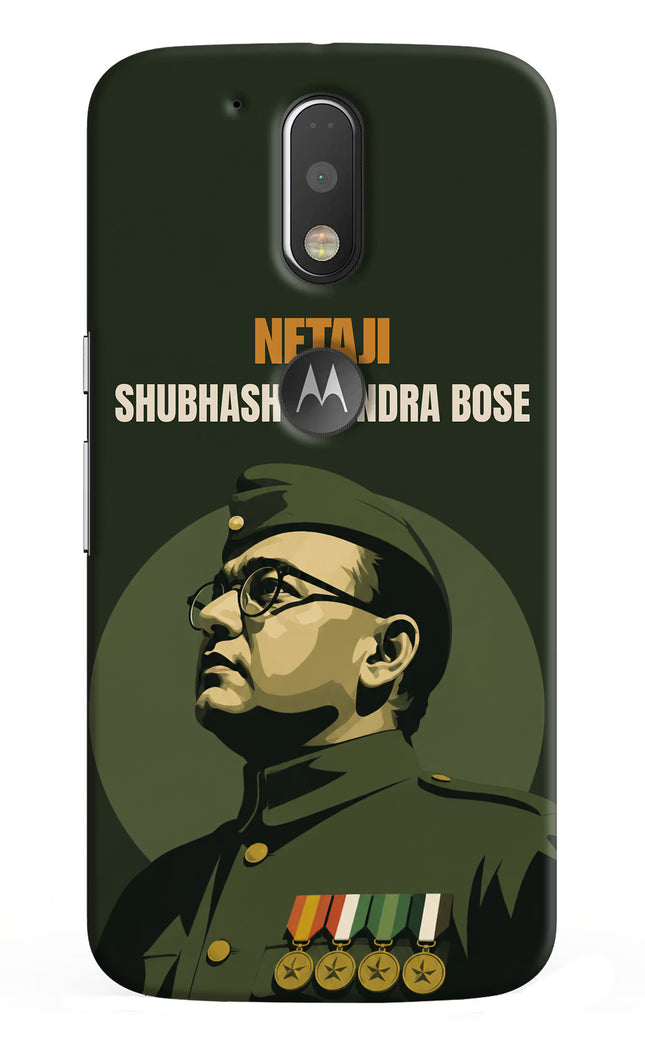 Netaji Legacy Moto G4/G4 plus logocut Back Cover