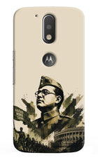 Netaji Rising Moto G4/G4 plus logocut Back Cover
