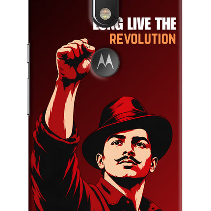 Bhagat Singh Revolution Moto G4/G4 plus logocut Back Cover