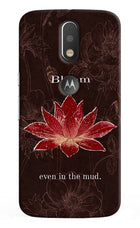 Bloom Moto G4/G4 plus logocut Back Cover