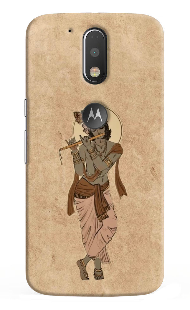Krishna Moto G4/G4 plus logocut Hard Case Back Cover by Casekaro
