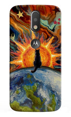 Sunrise Beyond Moto G4/G4 plus logocut Back Cover