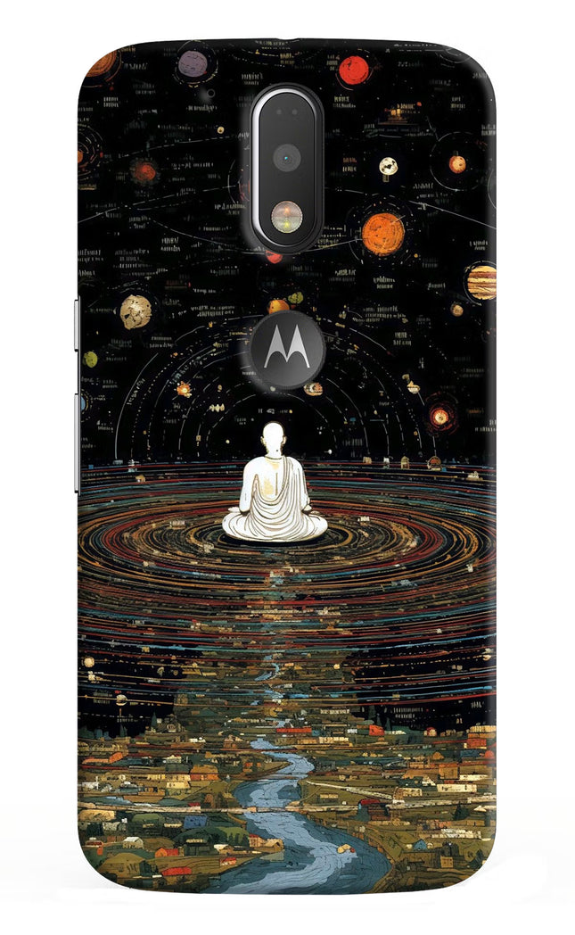 Space Monk Moto G4/G4 plus logocut Hard Case Back Cover by Casekaro