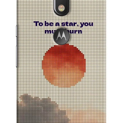 Pixel Sun Moto G4/G4 plus logocut Back Cover