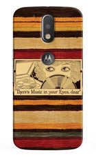Vinyl Stripes Moto G4/G4 plus logocut Hard Case Back Cover by Casekaro