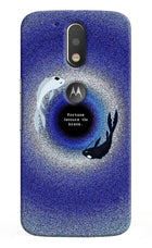 Dark Koi Moto G4/G4 plus logocut Back Cover