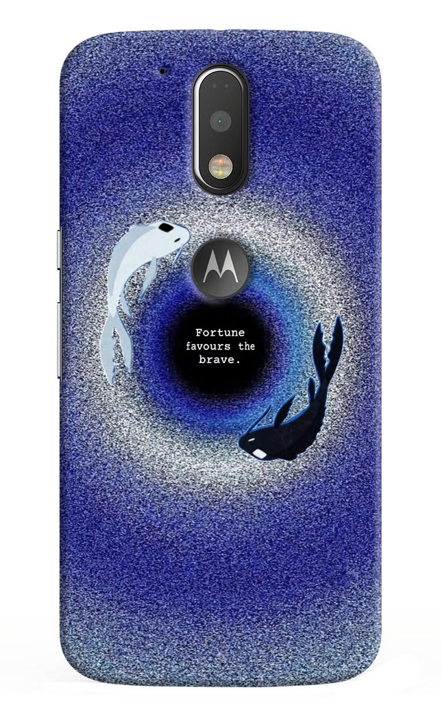 Dark Koi Moto G4/G4 plus logocut Hard Case Back Cover by Casekaro