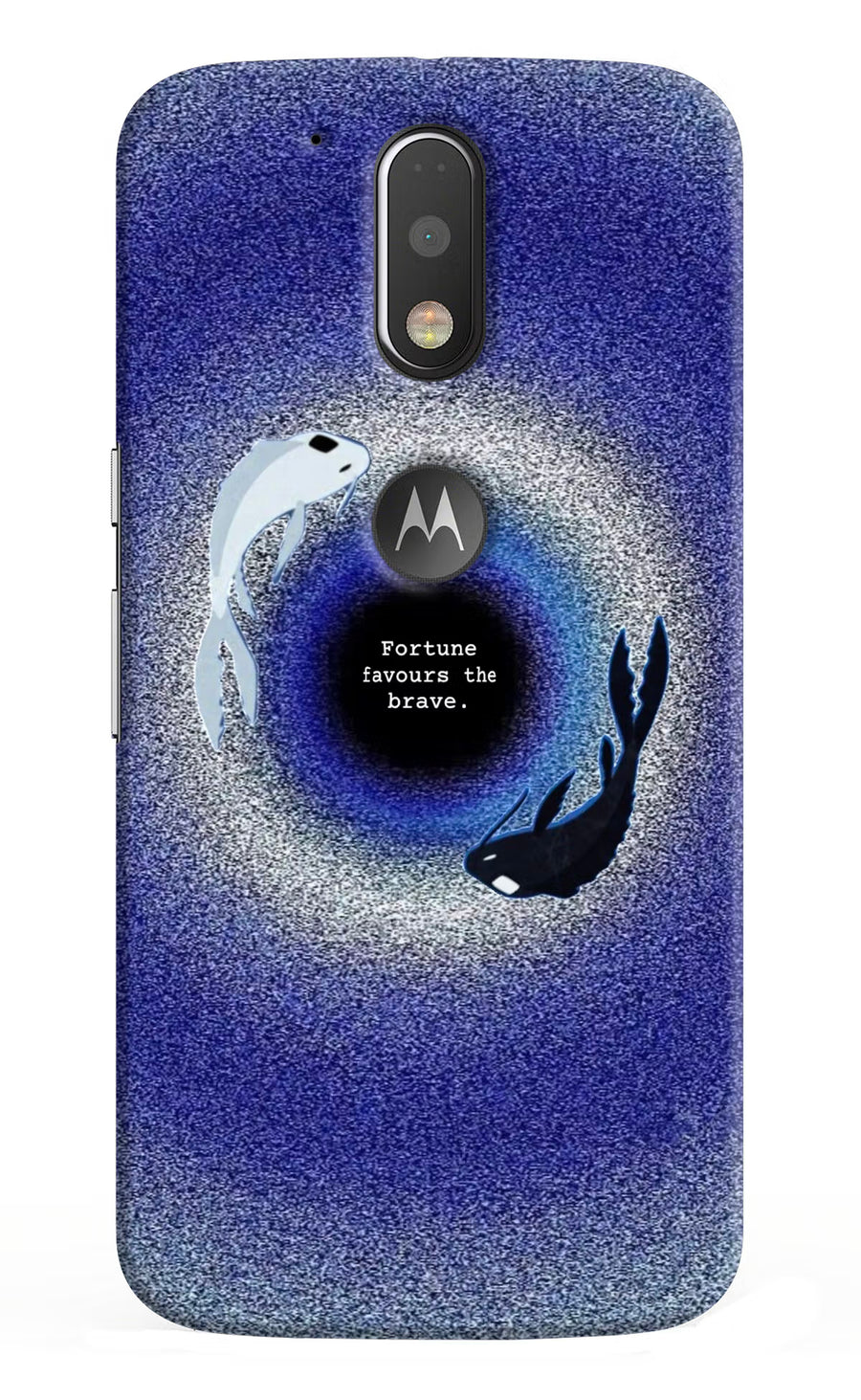 Dark Koi Moto G4/G4 plus logocut Back Cover, Hard case